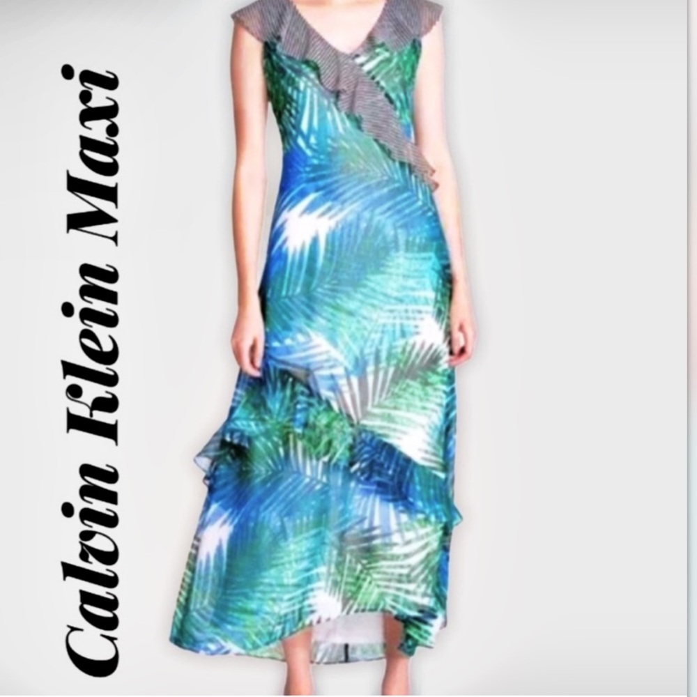Calvin Klein Fairycore Romantic Cottagecore Chiffon / size 8 / NWT